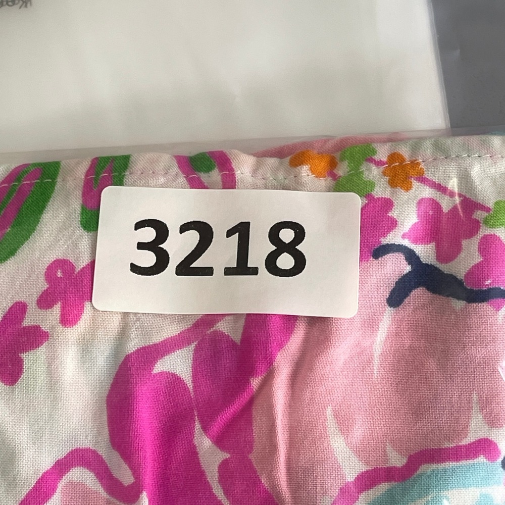 Lilly Pulitzer for Target Dress Women Medium Pink Floral Sleeveless V-Neck Rayon - Picture 9 of 9